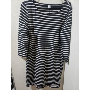 Black and White striped dress